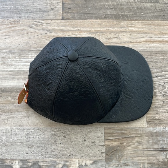 Louis Vuitton monogram black leather hat - Picture 3 of 8
